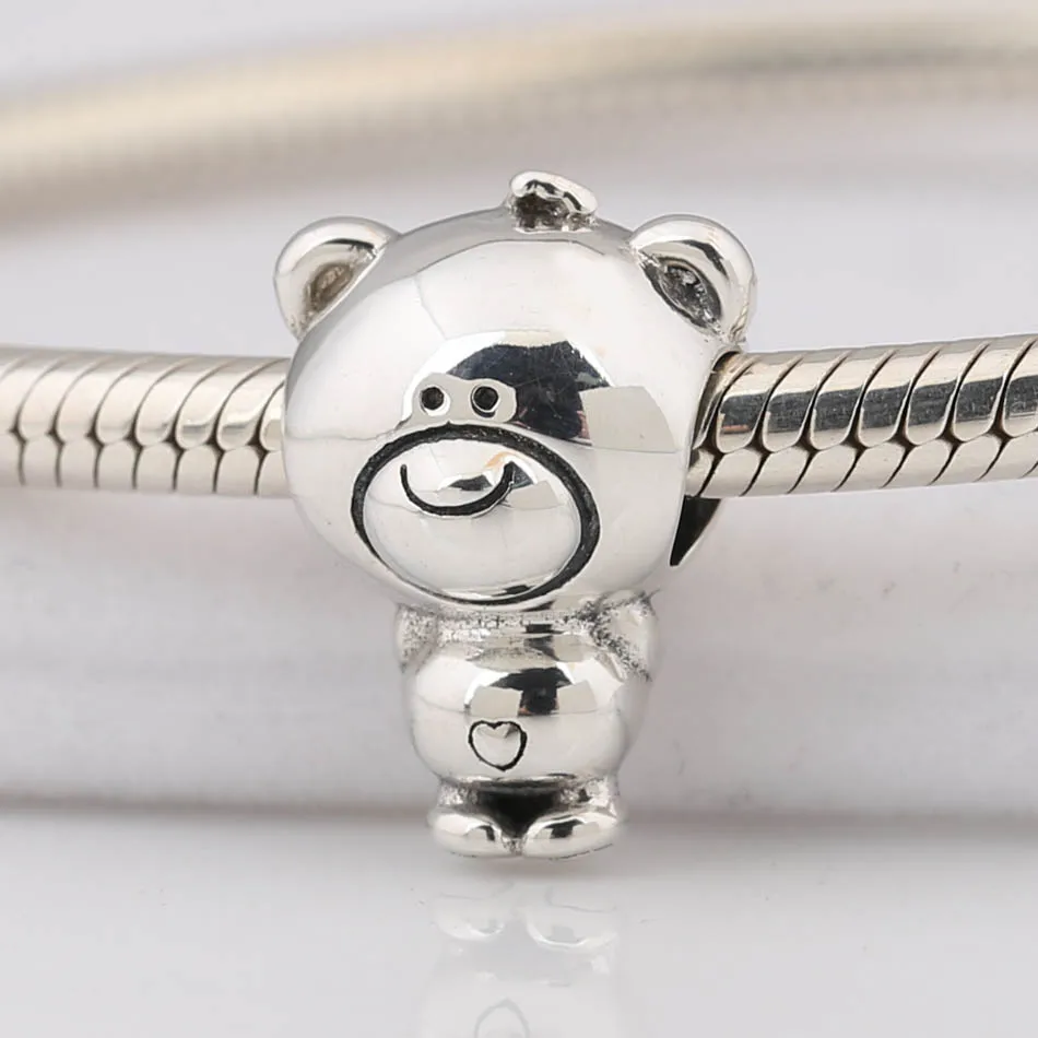 

Girls Braclets Bead Bear Animale Charm fit Lady Bracelet Bangle Silver DIY Jewelry
