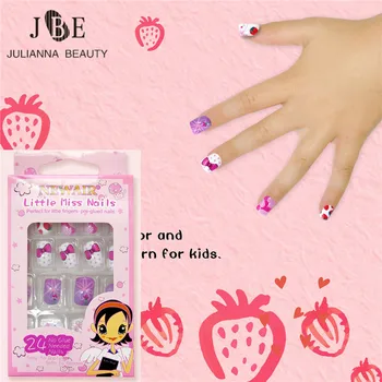 24pcs Pre Design Nail Tips Short Kids Pink Fruit False Nails White Stripe Fake Nails Pre-glue Cartoon Short Nail Art Accessories
24pcs Pre Design Nail Tips Short Kids Pink Fruit False Nails White Stripe Fake Nails Pre-glue Cartoon Short Nail Art Accessories