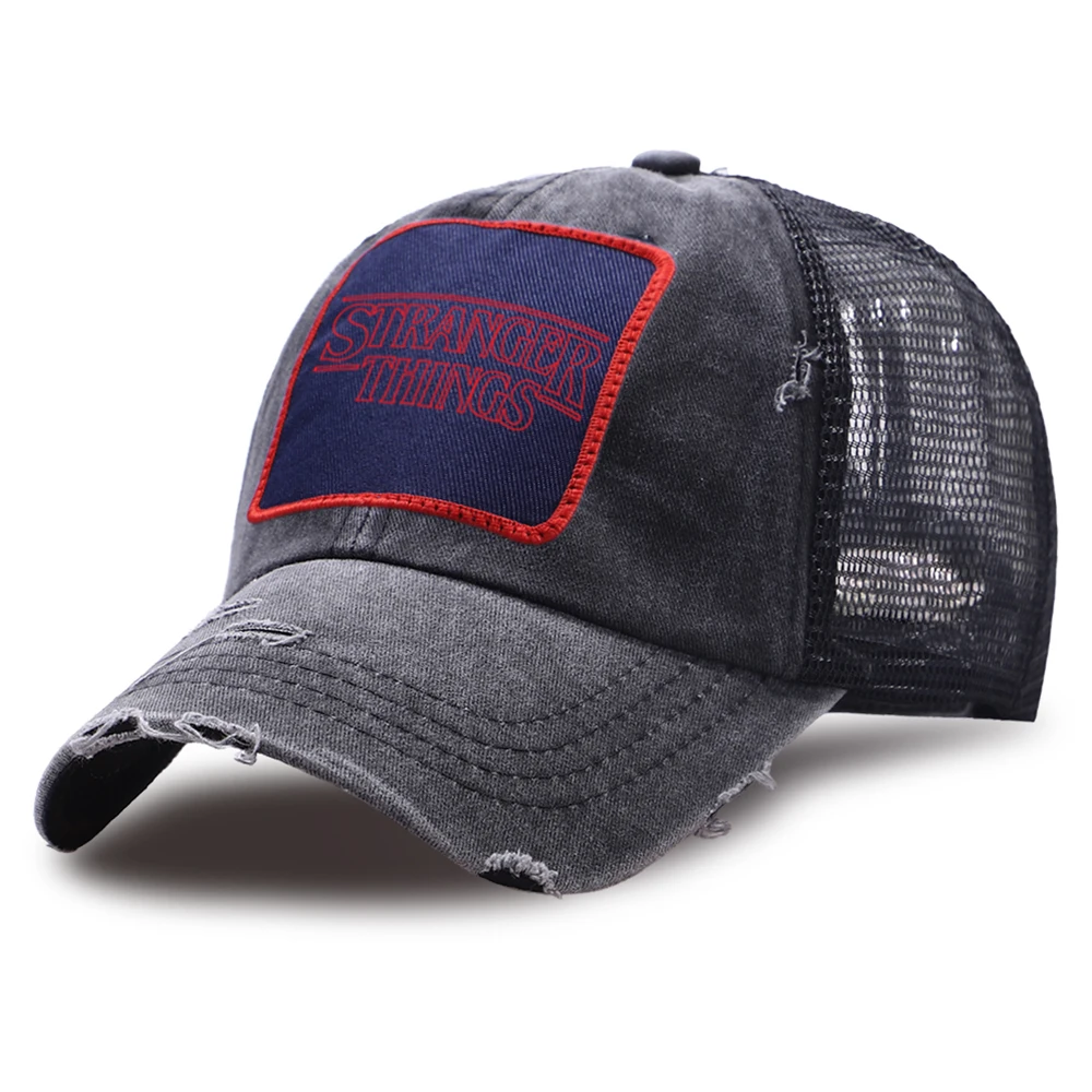 Stranger Things Baseball Caps Outdoor Summer Mesh Snapback Hat Unisex Casual Cotton Washed Cap Breathable Adjustable Sport Hats
Stranger Things Baseball Caps Outdoor Summer Mesh Snapback Hat Unisex Casual Cotton Washed Cap Breathable Adjustable Sport Hats