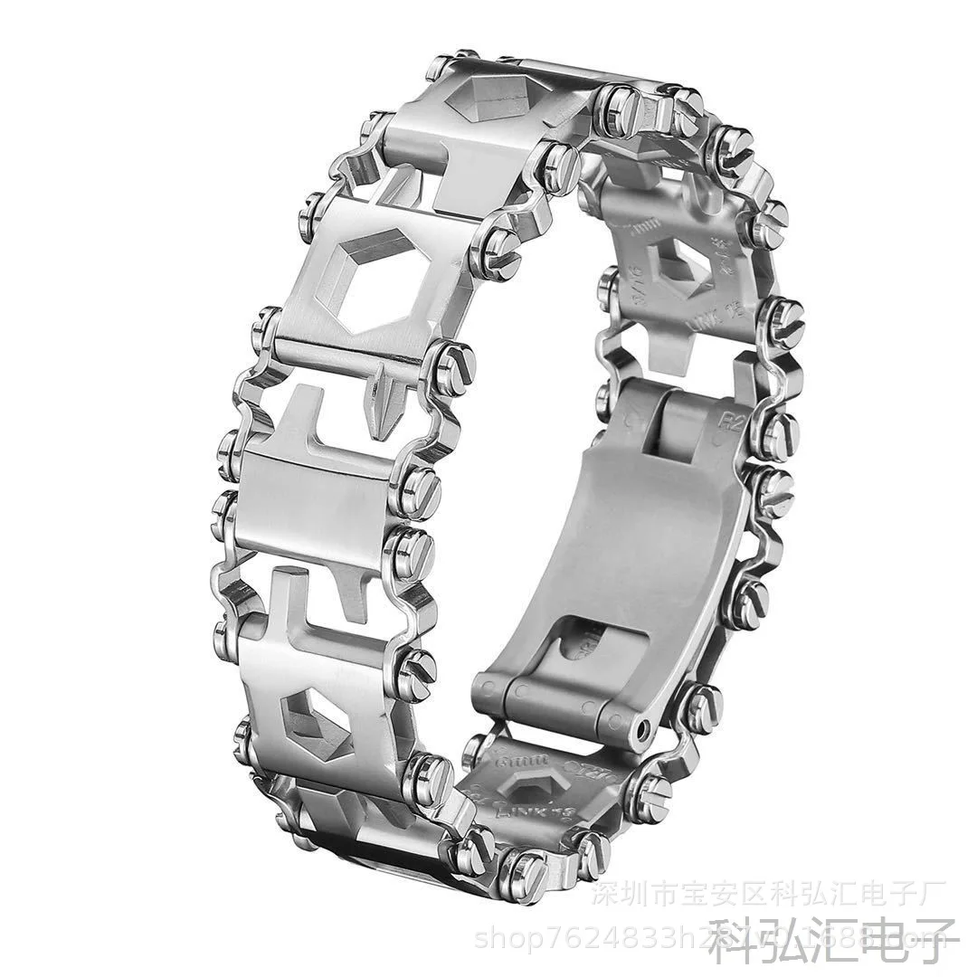 Manufacturers Direct Selling Narrow-Multi-functional Wearable Bracelets Stainless Steel Tool Bracelets for Both Men And Women Br
Manufacturers Direct Selling Narrow-Multi-functional Wearable Bracelets Stainless Steel Tool Bracelets for Both Men And Women Br