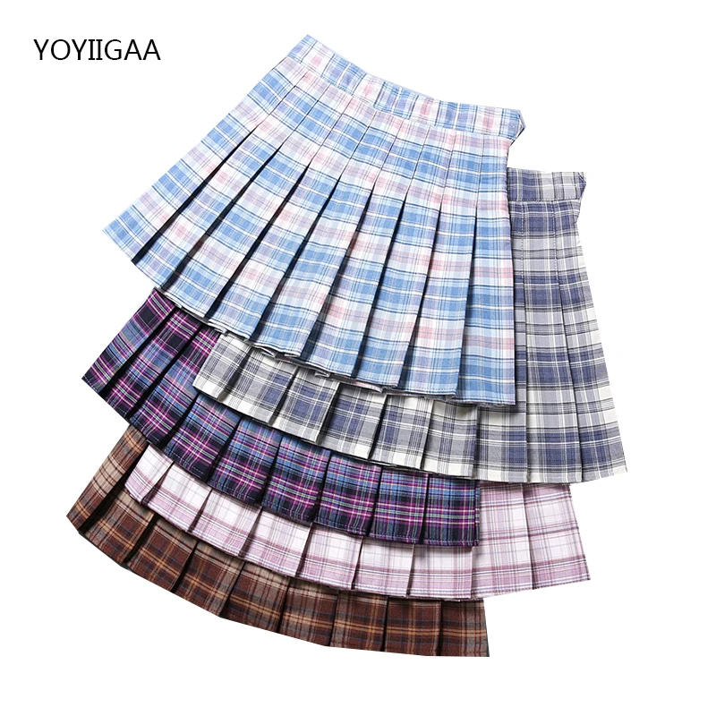High Waist Chic Women Pleated Skirt Preppy Style Female Mini Skirts Summer Harajuku Ladies Plaid Skirts Casual A-line Skirt
High Waist Chic Women Pleated Skirt Preppy Style Female Mini Skirts Summer Harajuku Ladies Plaid Skirts Casual A-line Skirt