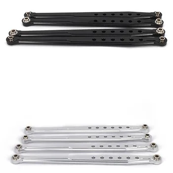 for AXIAL SCX10 Wrangler RTR Aluminum Rear Lower & Upper Links Parts Length 122mm & 130mm AX80043 1/10 Rock Crawler 4WD