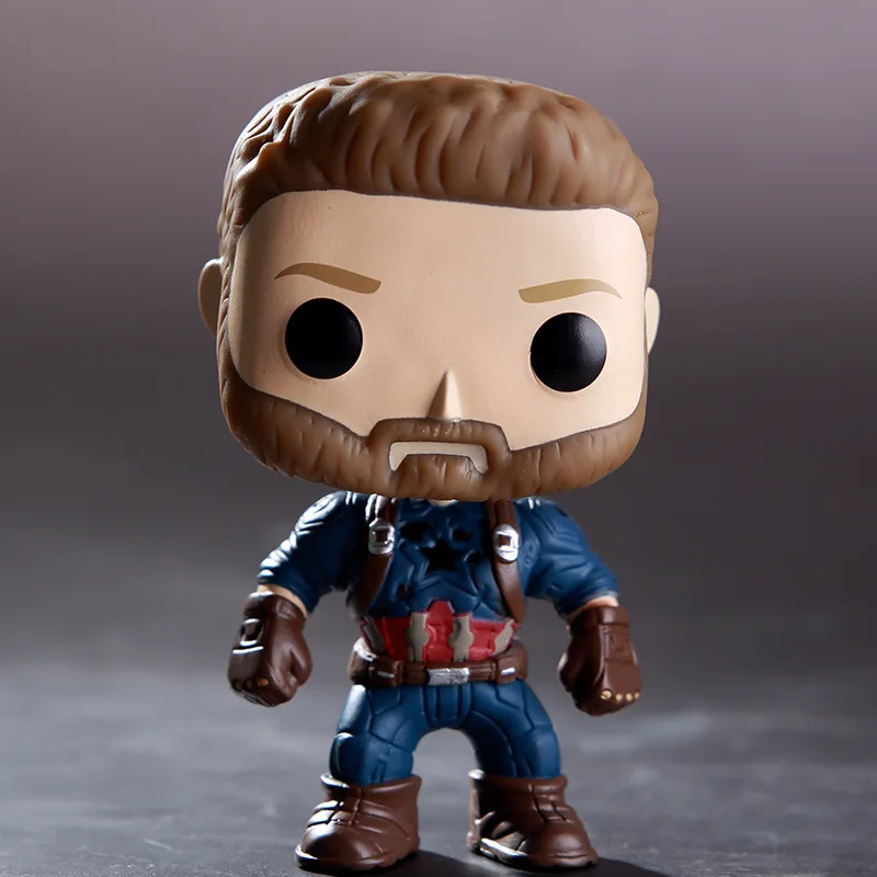 Anime Funko Pop Avengers 3 288 # America Captain THANOS Spring Doll Ornaments
