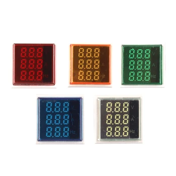 Square Digital Voltmeter Ammeter Hertz 22mm AC50-500V 0-100A 0-99Hz Amp Volt Hertz Voltage Tester Meter LED Pilot Lamp Light 
Square Digital Voltmeter Ammeter Hertz 22mm AC50-500V 0-100A 0-99Hz Amp Volt Hertz Voltage Tester Meter LED Pilot Lamp Light