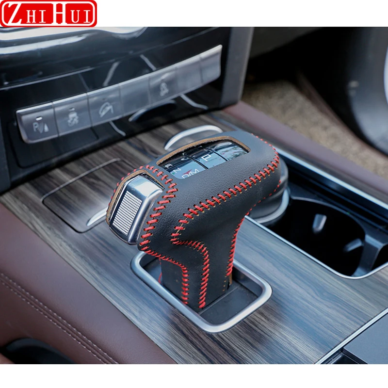 

Car Styling Leather Gear Shift Collars Handbrake Cover Shell For Great Wall Haval Hover H9 2015-2022 Accessories