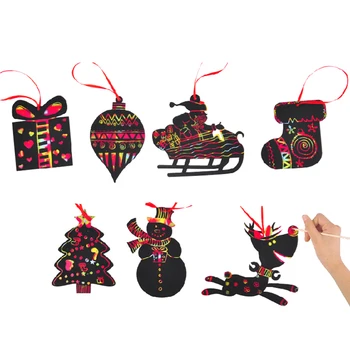 24pcs Magic Color Scratch Card Art Paper Coloring Cards Scraping Drawing Toy for Children Christmas Tree Ornaments Scratch
24pcs Magic Color Scratch Card Art Paper Coloring Cards Scraping Drawing Toy for Children Christmas Tree Ornaments Scratch