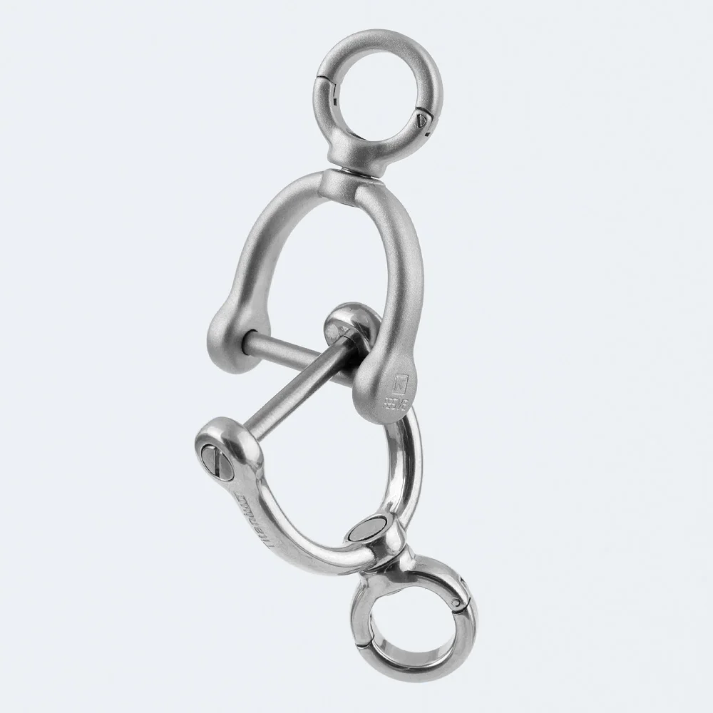 Titanium Luxury Car Keychain Key Ring Spin 360 Degree Rotation Horseshoe Buckle Pendant for Man Male Creativity Gift Wholesale | Украшения