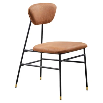 Nordic Light Luxury Dining Chair Modern Simple Household Iron Backrest Dining Chair Leisure Leather American Industrial Style Ch
Nordic Light Luxury Dining Chair Modern Simple Household Iron Backrest Dining Chair Leisure Leather American Industrial Style Ch