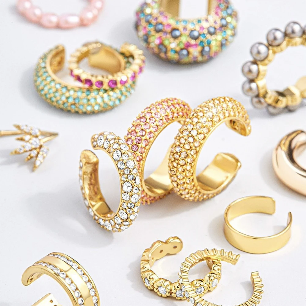2020 New Arrival Multicolor CZ Crystal Ear Cuff Stackable C Shaped Ear Clips No Pierced Cartilage Earring for Women Earcuffs
2020 New Arrival Multicolor CZ Crystal Ear Cuff Stackable C Shaped Ear Clips No Pierced Cartilage Earring for Women Earcuffs