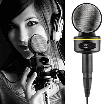 Condenser Microphone 3.5mm Plug Computer Mic with Tripod for Online Chatting Gaming Podcast Voice Recording and most PCs
Condenser Microphone 3.5mm Plug Computer Mic with Tripod for Online Chatting Gaming Podcast Voice Recording and most PCs