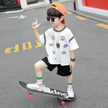 Boys' Clothing Short-Sleeved Suit 2020 New Casual Loose Two-Piece Comfortable Fabric
Boys' Clothing Short-Sleeved Suit 2020 New Casual Loose Two-Piece Comfortable Fabric
