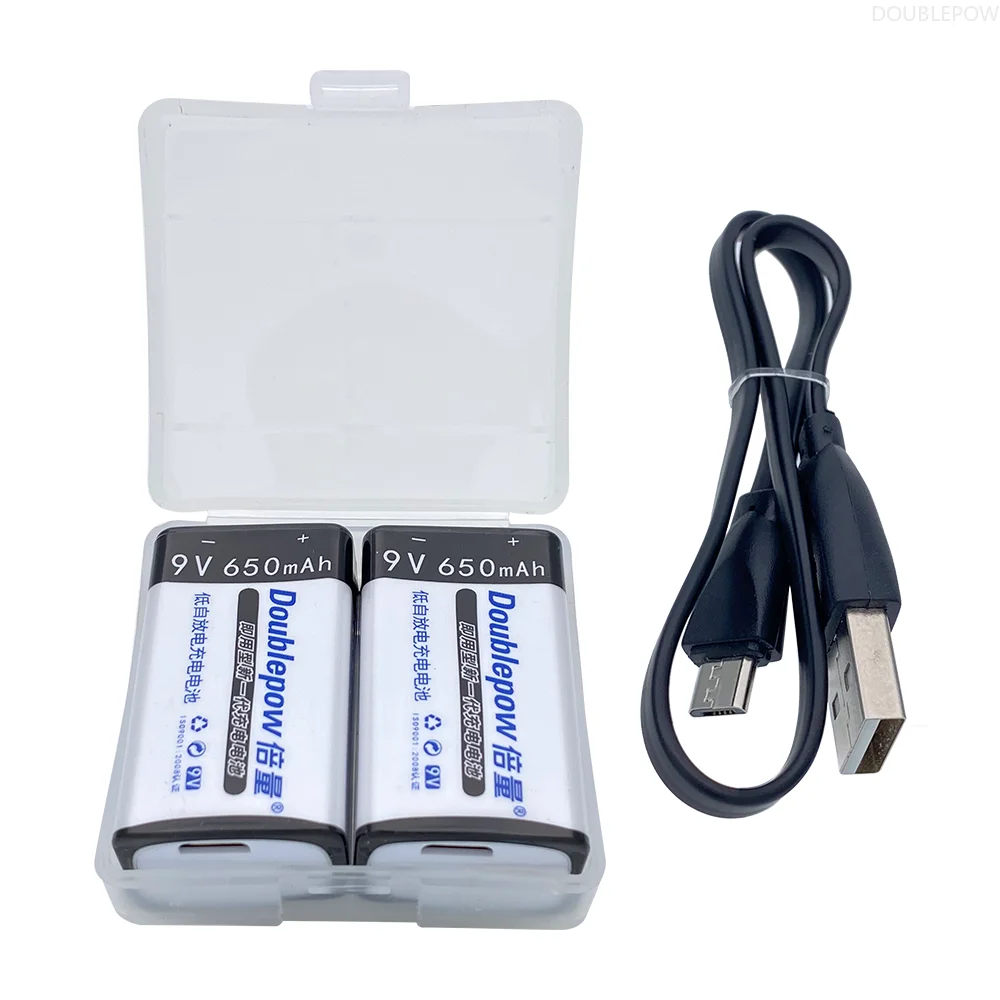 8 4 в/9 в USB Перезаряжаемый Аккумулятор-литий-ионный 650 мАч экологически чистый