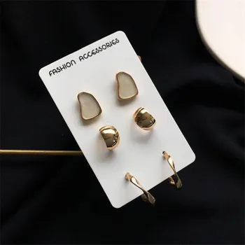 3 Pairs Earrings Set Female Korea Trendy Temperament Joker Contracted C Shape Geometry Stud Earrings for Women Jewelry
3 Pairs Earrings Set Female Korea Trendy Temperament Joker Contracted C Shape Geometry Stud Earrings for Women Jewelry