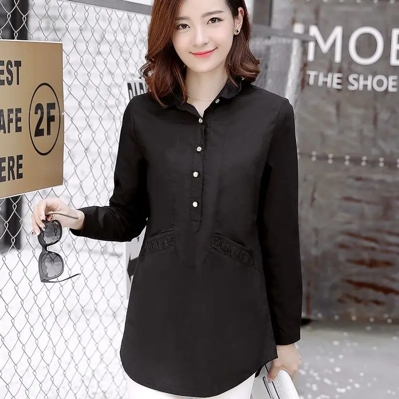 2019 Spring Autumn Winter New Style Long-sleeved Shirt Women's Thick plus Velvet Solid Color Slim Fit Slimming Shirt Cardigan 32
2019 Spring Autumn Winter New Style Long-sleeved Shirt Women's Thick plus Velvet Solid Color Slim Fit Slimming Shirt Cardigan 32