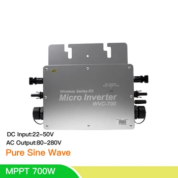 High Quality 700W MPPT Solar Inverter Pure Sine Wave On Grid Tie Inverter 24/36/48VDC to 110/220V Auto Match for Home Inversor 
High Quality 700W MPPT Solar Inverter Pure Sine Wave On Grid Tie Inverter 24/36/48VDC to 110/220V Auto Match for Home Inversor