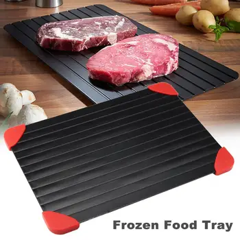 3 Size Fast Defrosting Meat Tray Chopping Board Rapid Thawing Safety Cutting Tray Board Pad Kitchen Defroster Food Beef Thaw