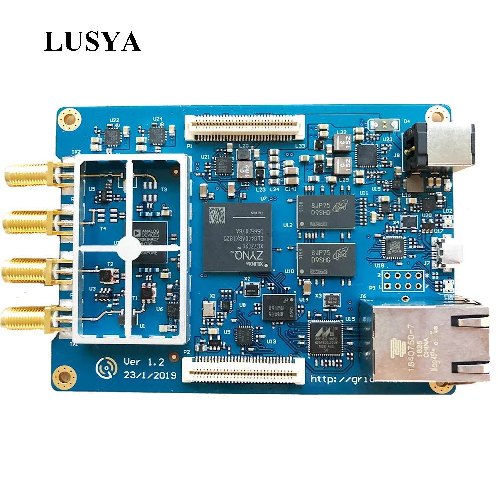 Lusya 70MHz -6GHz SDR Software Defined Radio AD9361 ZYNQ7020 Support USB Serial/HDMI/Sound/LCD HD/GPS / JTAG T1108
Lusya 70MHz -6GHz SDR Software Defined Radio AD9361 ZYNQ7020 Support USB Serial/HDMI/Sound/LCD HD/GPS / JTAG T1108