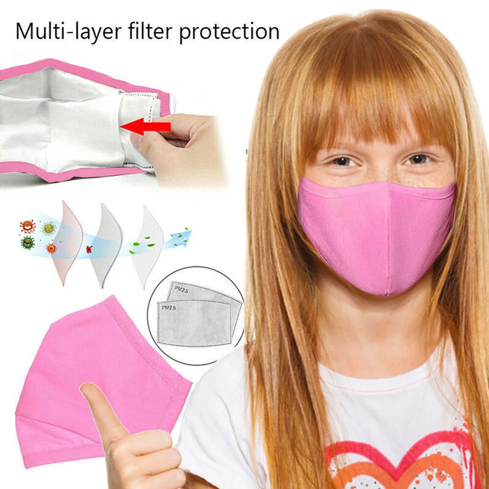 RePinklax/горячая распродажа Детские противопыльные маски для рта хлопковые дышащие