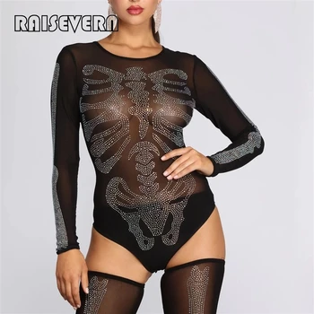 Rhinestone See Though Bodysuit Two Piece Set Sexy Body Mesh Sheer Suit Tops Women Long Sleeve Party Club Tight Jumpsuits
Rhinestone See Though Bodysuit Two Piece Set Sexy Body Mesh Sheer Suit Tops Women Long Sleeve Party Club Tight Jumpsuits