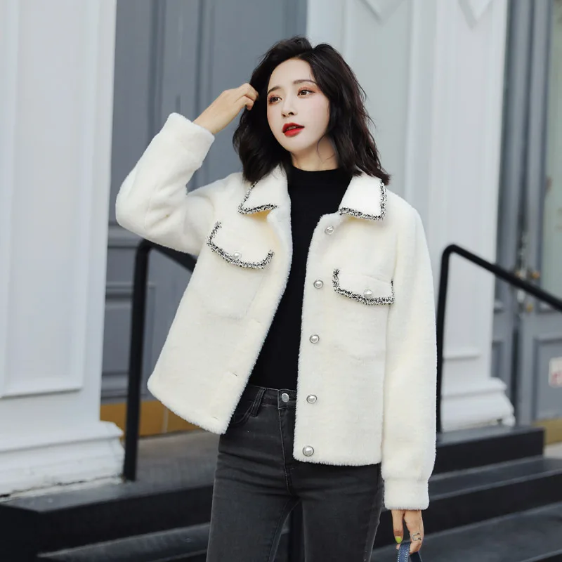 Graceful Water Mink Cashmere Jacket Women's Short White Lambs Wool Sable Fur Short-height Tops 2019 Winter New Style
Graceful Water Mink Cashmere Jacket Women's Short White Lambs Wool Sable Fur Short-height Tops 2019 Winter New Style
