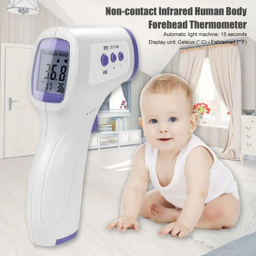 Accurate Fast Measurement Body Temperature Forehead Thermometers Infrared Digital 3 Color Thermometer Adult Baby Kid Non-Contact
Accurate Fast Measurement Body Temperature Forehead Thermometers Infrared Digital 3 Color Thermometer Adult Baby Kid Non-Contact