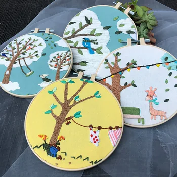 1Pcs DIY Embroidery with Hoop Cartoon Trees Needlework Cross stitch Sewing Kit For Beginner Nordic Baby Room Decor
1Pcs DIY Embroidery with Hoop Cartoon Trees Needlework Cross stitch Sewing Kit For Beginner Nordic Baby Room Decor