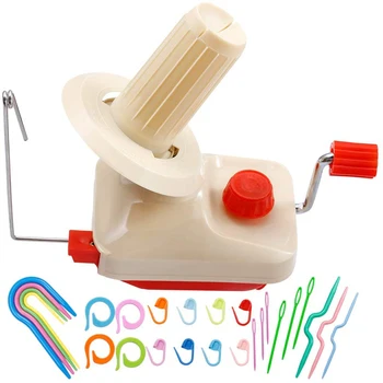 LMDZ Yarn Ball Winder with 25 Pieces Stitch Knitting Needles,Convenient Ball Winder for Yarn,Yarn Swift and Ball Winder Combo
LMDZ Yarn Ball Winder with 25 Pieces Stitch Knitting Needles,Convenient Ball Winder for Yarn,Yarn Swift and Ball Winder Combo