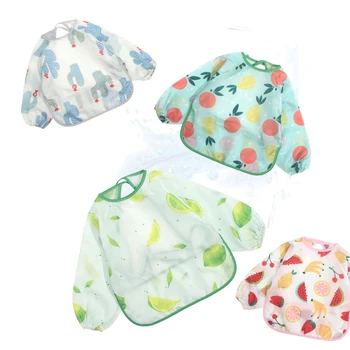 Baby Boy Girl Bibs With Sleeves For 6M-3Y Toddlers Waterproof Bibs Smock For Eating Painting 
Baby Boy Girl Bibs With Sleeves For 6M-3Y Toddlers Waterproof Bibs Smock For Eating Painting
