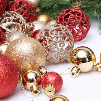 100 pcs Christmas Ball Gift Box Christmas Plastic Baubles/Ball Christmas Tree Ornaments with Length 3-6cm Hollow Ball 
100 pcs Christmas Ball Gift Box Christmas Plastic Baubles/Ball Christmas Tree Ornaments with Length 3-6cm Hollow Ball