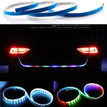 Car Rear Trunk Tail Light 120cm Colorful Dynamic Reverse Warning LED Strip 12v Auto Additional Brake Follow Turn Signal Lamp
Car Rear Trunk Tail Light 120cm Colorful Dynamic Reverse Warning LED Strip 12v Auto Additional Brake Follow Turn Signal Lamp
