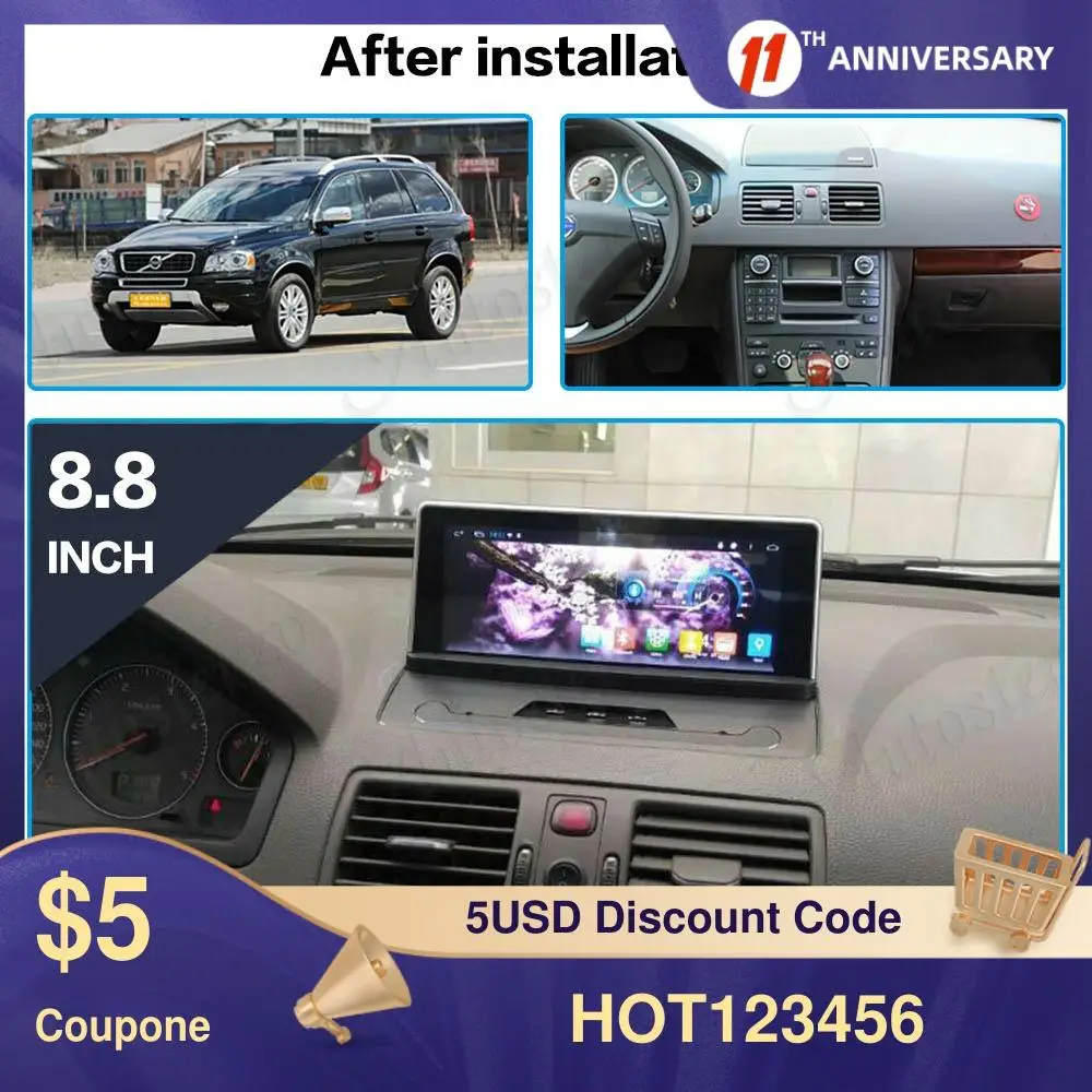 Android 7.1 Car GPS Navigation Display For Volvo XC90 2004-2013 Head Unit Dash Multimedia Player Auto Radio Tape Stereo NO DVD
Android 7.1 Car GPS Navigation Display For Volvo XC90 2004-2013 Head Unit Dash Multimedia Player Auto Radio Tape Stereo NO DVD