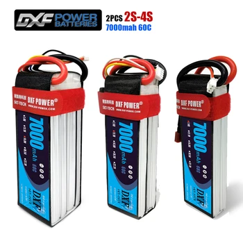 DXF 2S 3S 4S 7.4V 11.1V 14.8V 7000mAh 60C Lipo Battery RC Parts Deans/T For TRX 4 Buggy Cars Airplane Boat
DXF 2S 3S 4S 7.4V 11.1V 14.8V 7000mAh 60C Lipo Battery RC Parts Deans/T For TRX 4 Buggy Cars Airplane Boat