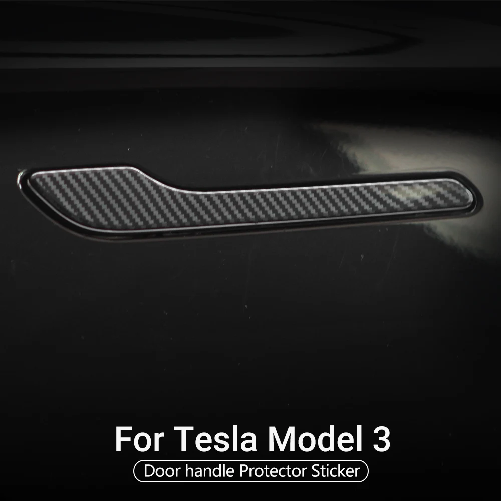 For Tesla Model 3 Car Door Handle Wrap Tesla Model 3 Carbon Fiber Set Protector Stickers Door Handle 3D for Tesla Accessories
For Tesla Model 3 Car Door Handle Wrap Tesla Model 3 Carbon Fiber Set Protector Stickers Door Handle 3D for Tesla Accessories