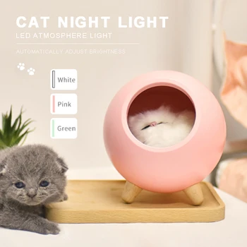 Mayitr 1pc Cute Mini Cat Pet Shape Lamp Low Power Saving USB Charging Touch Dimming Night Light For Bedroom Home 
Mayitr 1pc Cute Mini Cat Pet Shape Lamp Low Power Saving USB Charging Touch Dimming Night Light For Bedroom Home