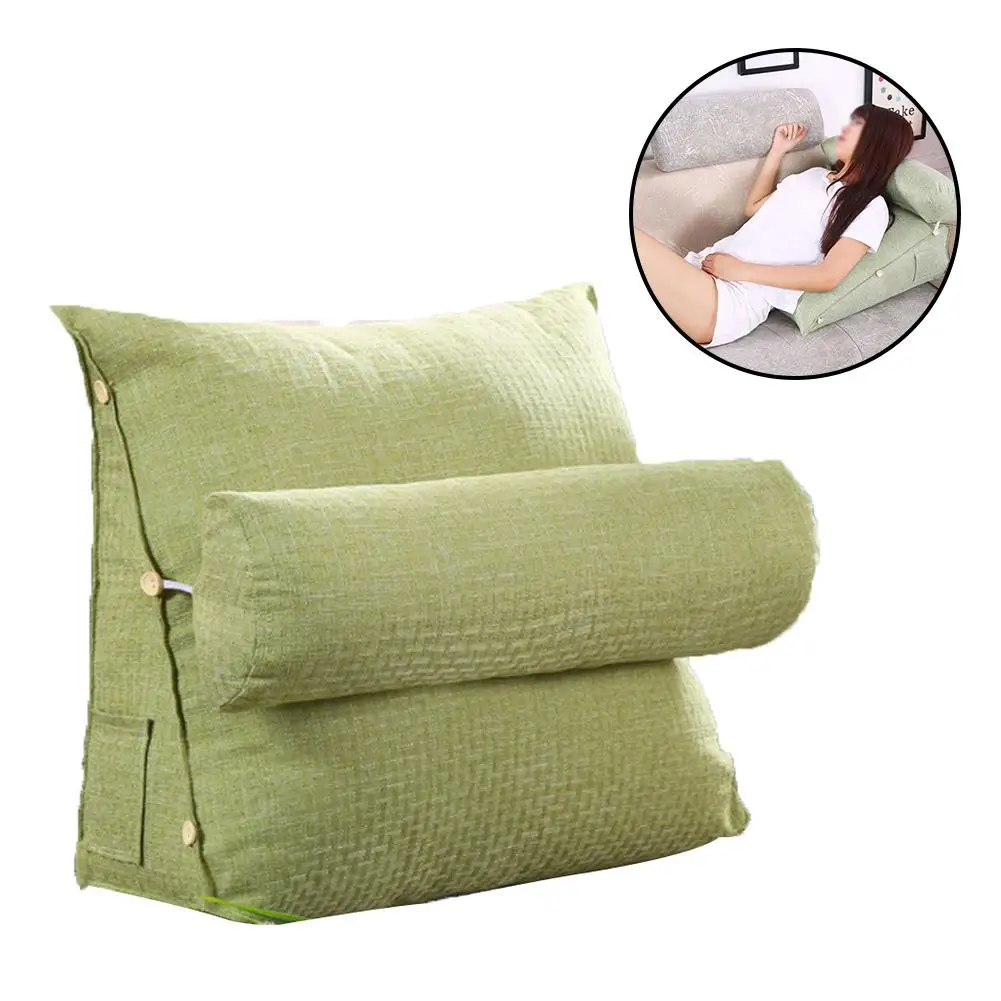 Cotton And Linen Cushions Comfirtable Solid Color Simple Office Waist Bedroom Pillow Headrest Backrest Triangle Pillow
Cotton And Linen Cushions Comfirtable Solid Color Simple Office Waist Bedroom Pillow Headrest Backrest Triangle Pillow