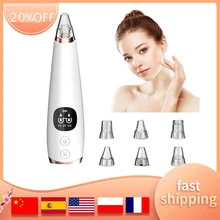 Blackhead Remover Pore Vacuum Pore Cleaner Electric Acne Extractor Kit USB Rechargeable With 6 Replaceable Suction Probes
Blackhead Remover Pore Vacuum Pore Cleaner Electric Acne Extractor Kit USB Rechargeable With 6 Replaceable Suction Probes