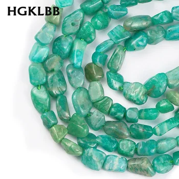 HGKLBB Natural Russia Amazonite Stone beads Irregular spacers Loose beads for Jewelry making bracelets DIY Findings 4~7mm 15”
HGKLBB Natural Russia Amazonite Stone beads Irregular spacers Loose beads for Jewelry making bracelets DIY Findings 4~7mm 15”