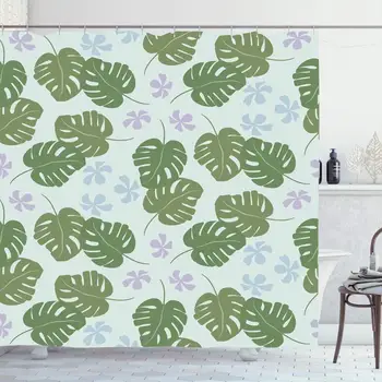 Shower Curtain Set with Hooks 72x72 Frangipani Beauty Flower Tropical Exotic Palm Summer Leaves Forest Nature Design Drawing 
Shower Curtain Set with Hooks 72x72 Frangipani Beauty Flower Tropical Exotic Palm Summer Leaves Forest Nature Design Drawing