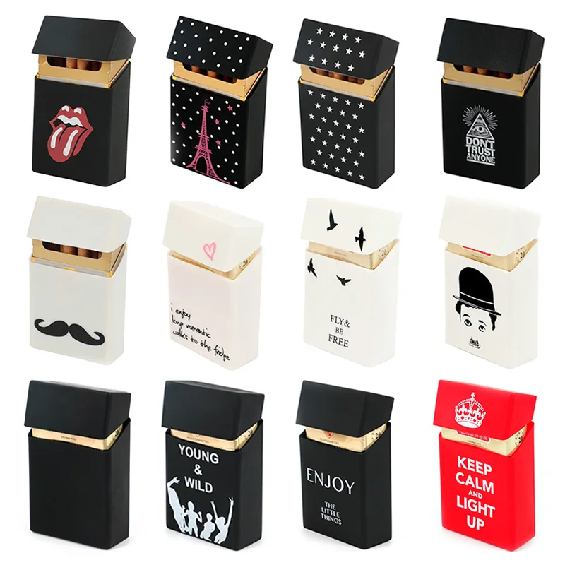 Hold 20 Cigarettes Ladies Silicone Cigarette Case Cover Man Women Smoking Cigarette Box Sleeve Pocket Cigarettes Pack Cover Gift
Hold 20 Cigarettes Ladies Silicone Cigarette Case Cover Man Women Smoking Cigarette Box Sleeve Pocket Cigarettes Pack Cover Gift