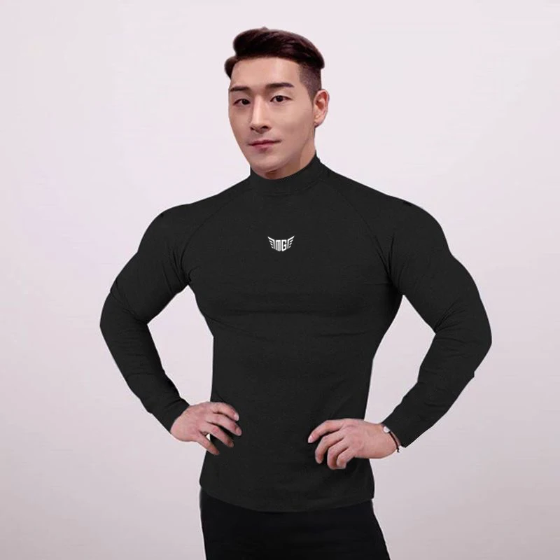 Gym Brand Casual Clothing Breathable Fitness Men's Middle Collar Long Sleeve Autumn and Winter Fashion Trend Slim Sports T Shirt
Gym Brand Casual Clothing Breathable Fitness Men's Middle Collar Long Sleeve Autumn and Winter Fashion Trend Slim Sports T Shirt