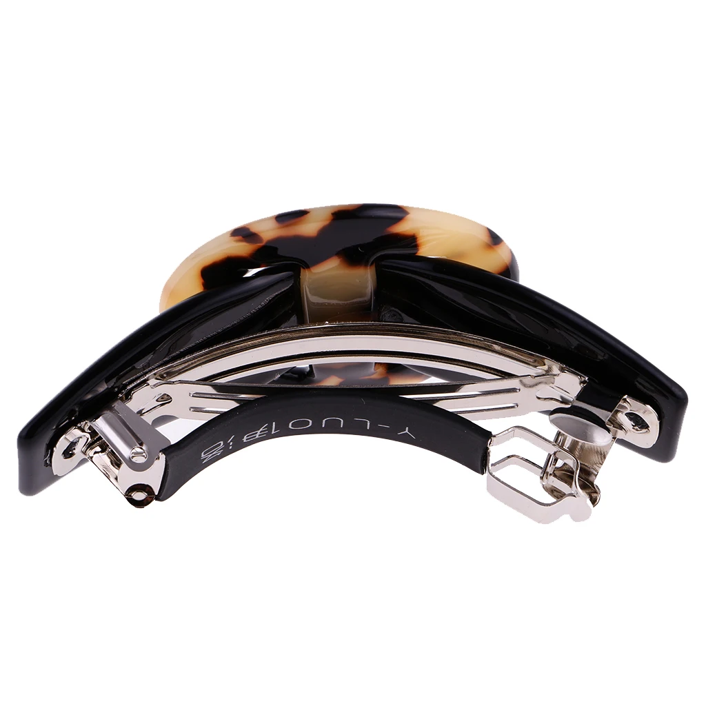 Leopard Pattern Black Spring Fastening Barrette Clip Ponytail Hair Accessory
Leopard Pattern Black Spring Fastening Barrette Clip Ponytail Hair Accessory