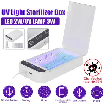 9W 9V/5V Dual UV Light Phone Sterilizer Box Jewelry Phones Cleaner Personal Disinfection Cabinet with Aromatherapy Esterilizador
9W 9V/5V Dual UV Light Phone Sterilizer Box Jewelry Phones Cleaner Personal Disinfection Cabinet with Aromatherapy Esterilizador