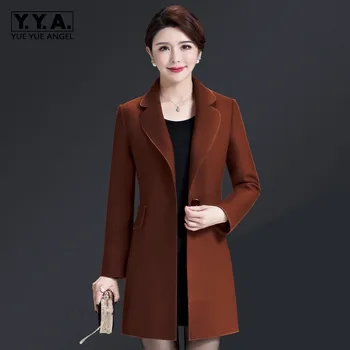 Office Ladies Elegant Single Button Fashion Woolen Coats Korean New Long Sleeve Lapel Womens Medium Length Coats Plus Size 4XL
Office Ladies Elegant Single Button Fashion Woolen Coats Korean New Long Sleeve Lapel Womens Medium Length Coats Plus Size 4XL