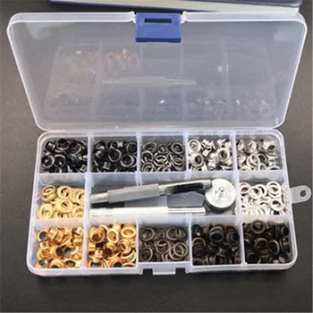 200pcs Metal Eyelet Grommets With Washers For DIY Leather Crafts Shoes Tools Clothes Accessories Hole Luvers Installer
200pcs Metal Eyelet Grommets With Washers For DIY Leather Crafts Shoes Tools Clothes Accessories Hole Luvers Installer