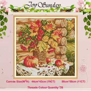 A Harvest Of Autumn Flowers patterns counted 11CT 14CT Cross Stitch Sets DIY Cross-stitch Kits Embroidery Needlework Home Decor
A Harvest Of Autumn Flowers patterns counted 11CT 14CT Cross Stitch Sets DIY Cross-stitch Kits Embroidery Needlework Home Decor