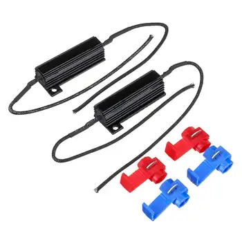 6pcs LED Bulb Turn Signal Light Load Resistor Wire 50W 6ohm Error Free Daytime Running Light Resistor Flash Blinker Decorder
6pcs LED Bulb Turn Signal Light Load Resistor Wire 50W 6ohm Error Free Daytime Running Light Resistor Flash Blinker Decorder