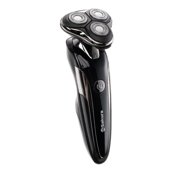 Shaver Sakura SA-5425BK, rotary, 3 floating heads, trimmer, wet shave, battery 5301909
Shaver Sakura SA-5425BK, rotary, 3 floating heads, trimmer, wet shave, battery 5301909