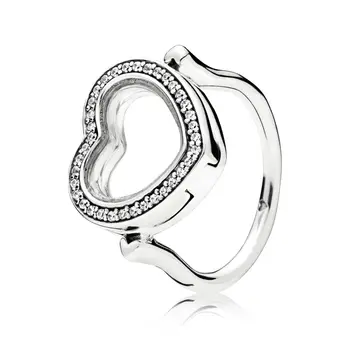 FAHMI 100% 925 Sterling Silver 197252CZ SPARKLING FLOATING HEART LOCKET RING Fashion Simple Romantic Original Women's Jewelry
FAHMI 100% 925 Sterling Silver 197252CZ SPARKLING FLOATING HEART LOCKET RING Fashion Simple Romantic Original Women's Jewelry