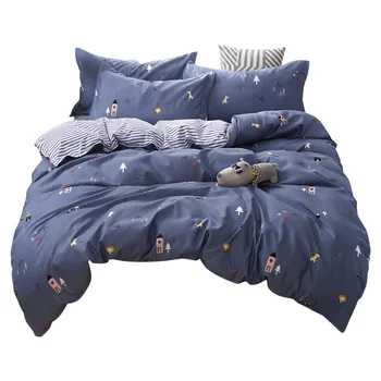 Comfortable Bedding Home Textile Products Imitation Cotton 4Pcs Set Flower Printed Bed Cover Quilt Cover Pillow Cover Soft
Comfortable Bedding Home Textile Products Imitation Cotton 4Pcs Set Flower Printed Bed Cover Quilt Cover Pillow Cover Soft