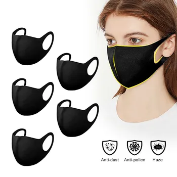 5pcs Reusable Face Mask Washable Black Mouth Cover Face Shield Masque Anti Dust Face Masks Fashion Black Mask For Adults Unisex
5pcs Reusable Face Mask Washable Black Mouth Cover Face Shield Masque Anti Dust Face Masks Fashion Black Mask For Adults Unisex